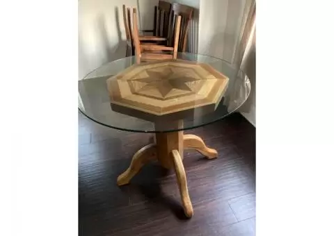 Inlayed Wood Table