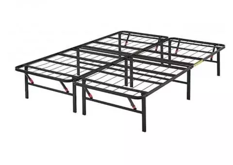 Foldable Metal Platform Bed Frame Queen or twin