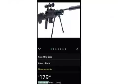 Black Ops Sniper Rifle .177 pellet gun
