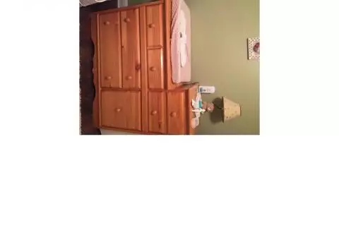 Crib,dresser/changing area